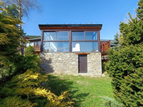 chalet au pied des pistes avec vue panoramique et jardin